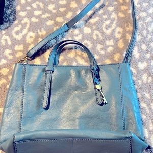 Fossil Leather Camilla Convertible Backpack purse/crossbody